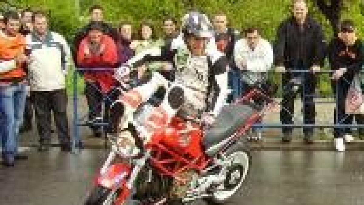 Emilio Zamora, en un momento de la exhibición del fin de semana