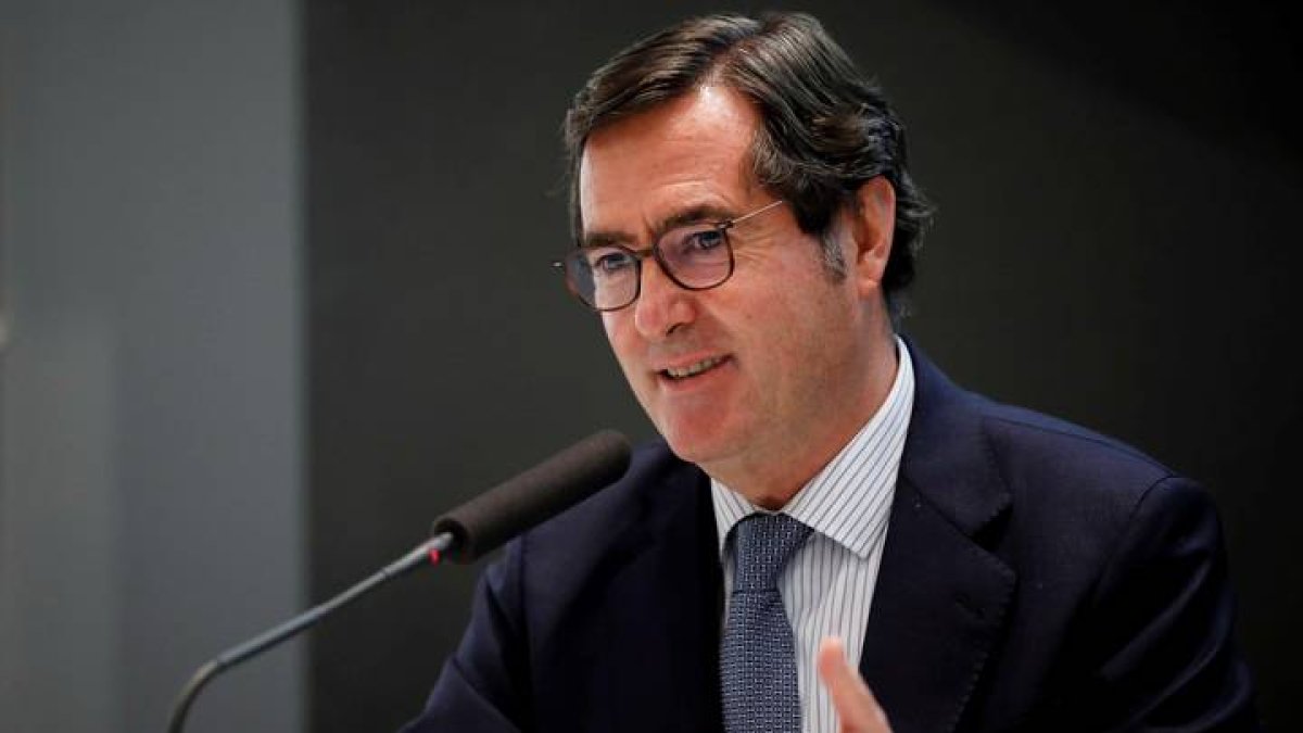 El presidente de la CEOE, Antonio Garamendi. ANA ESCOBAR