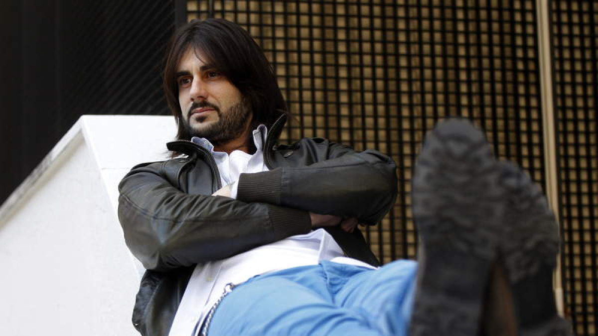 El cantante asturiano Melendi, ayer, en la promoción de su nuevo cedé.