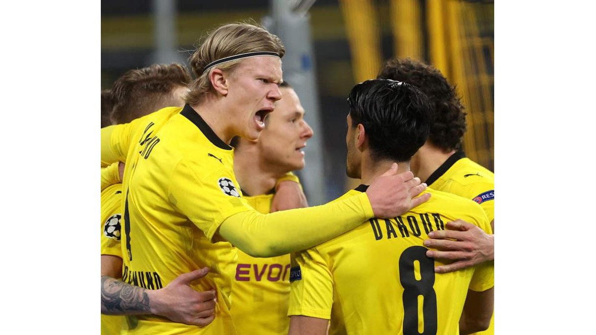 Erling Haaland volvió a ser el líder del Borussia Dortmund. LARS BARON