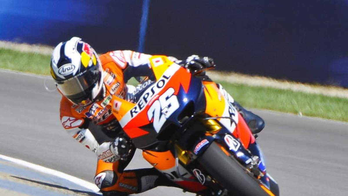 Dani Pedrosa, durante los entrenamientos libres.