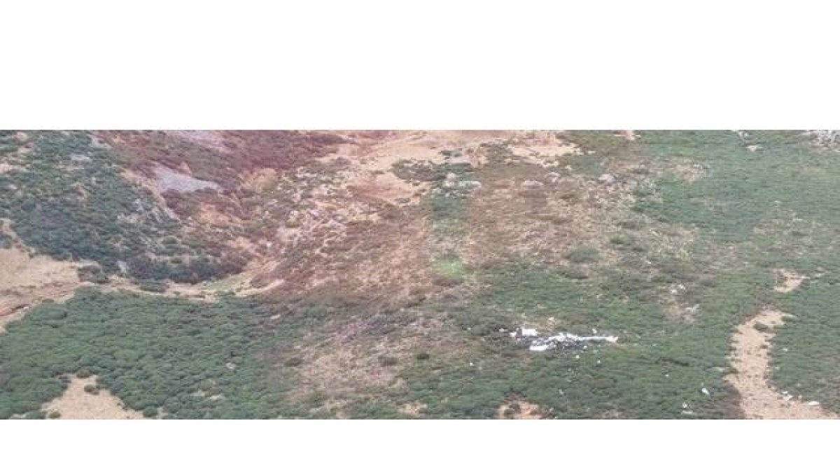 Estado en el que quedó la aeronave. 112CyL