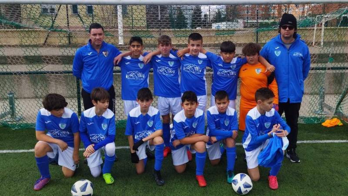 Formación de La Morenica que milita en la 1.ª División Provincial Alevín. ROBERTO R. SORDO