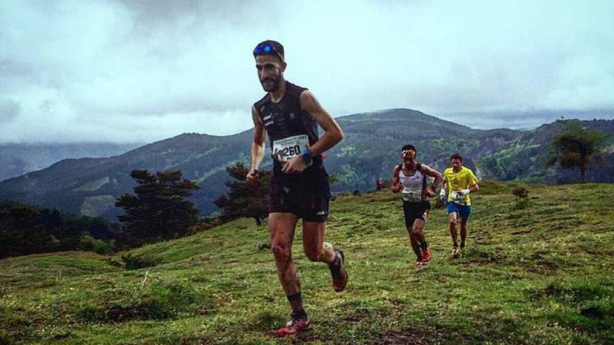El atleta leonés Pablo Villa participa con España en el Mundial de trail. DL