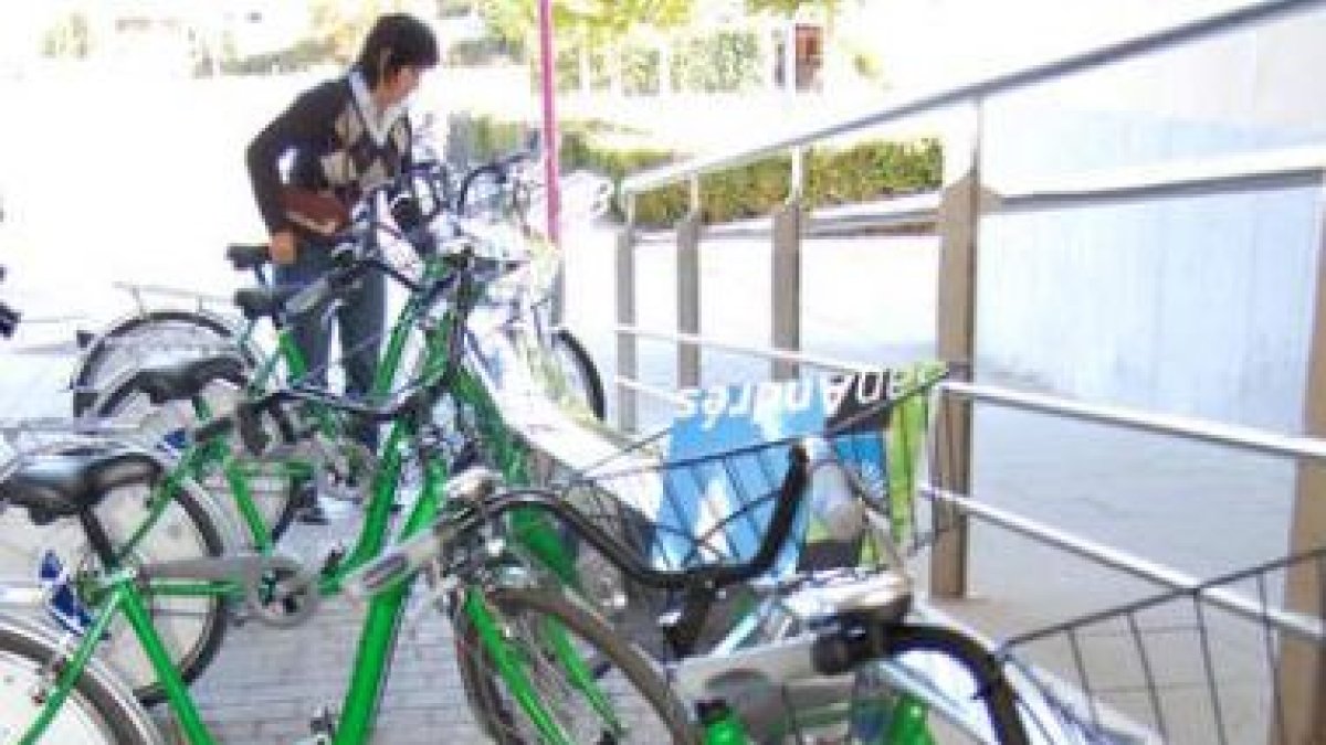 San Andrés eligió el verde para sus bicis de préstamo.