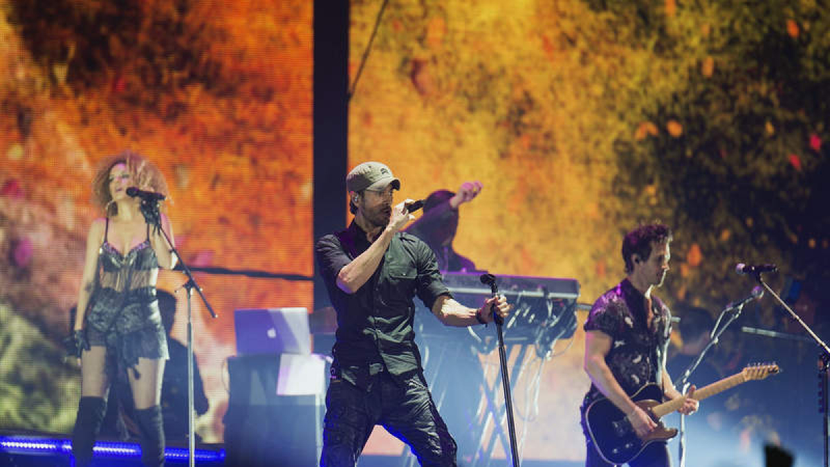 Enrique Iglesias, en el concierto. PEDRO PUENTE HOYOS