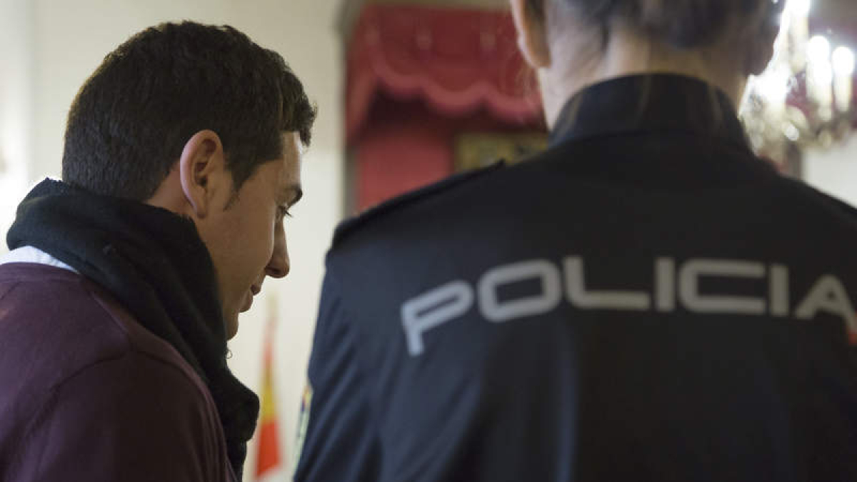 Francisco Javier García Organista, al inicio del juicio que comenzó ayer en Ávila. RAÚL SANCHIDRIÁN