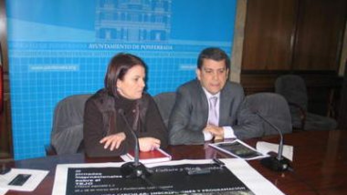 María Encina Pardo y Carlos López Riesco, ayer. dl