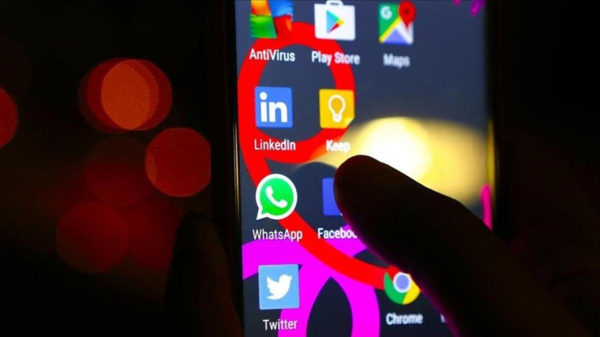 Distintas aplicaciones en un smartphone.