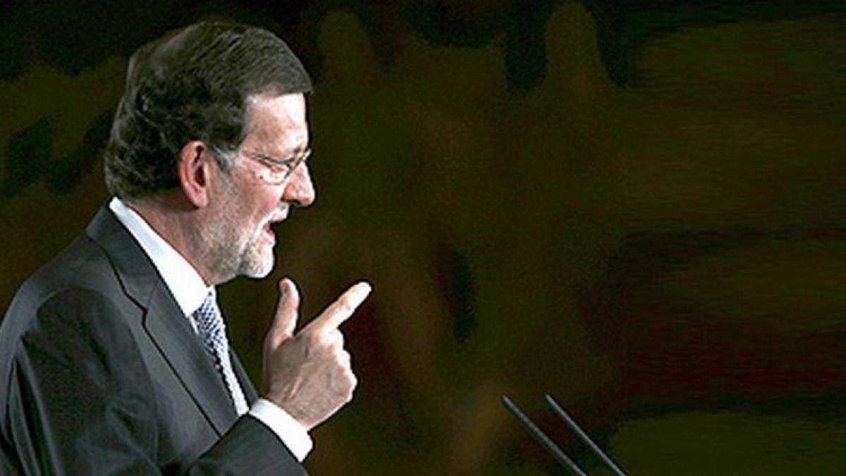 Rajoy, este viernes en la Moncloa.