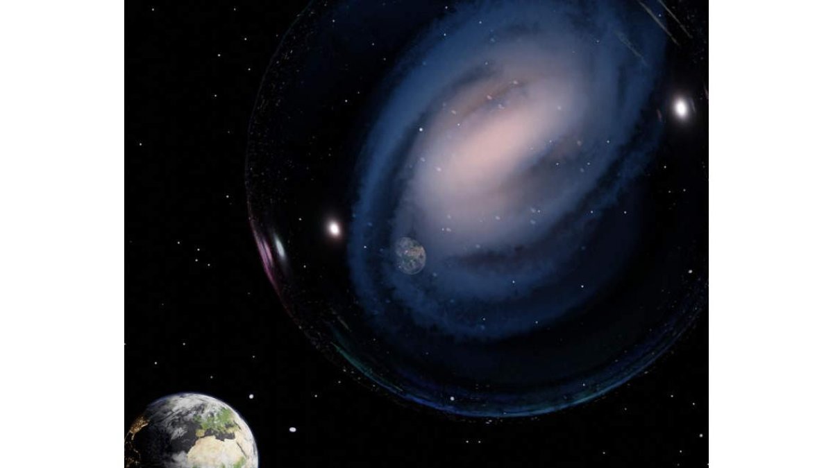 Foto de archivo de la galaxia similar a la Vía Láctea más lejana. LUCA CONSTATIN