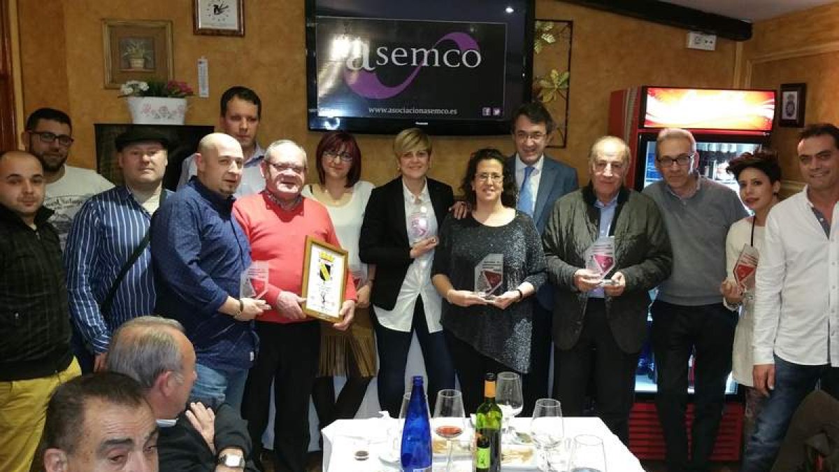 Foto de los premiados por Asemco el pasado sábado.