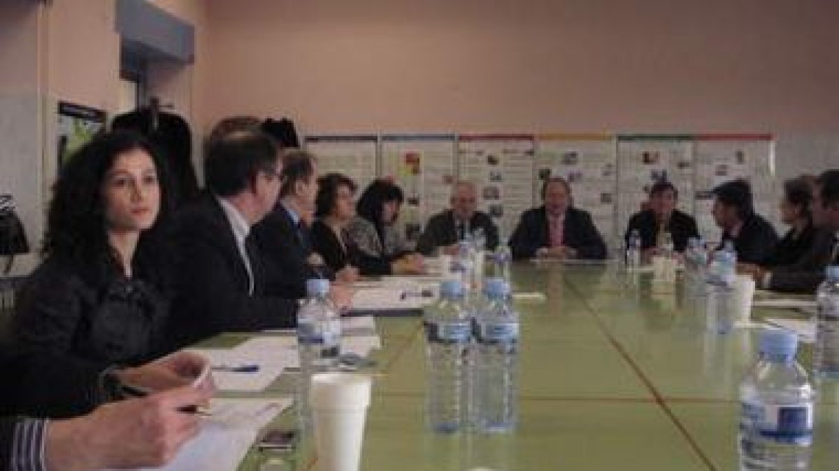 Un instante de la Comisión Territorial de Coordinación celebrada en Astorga.