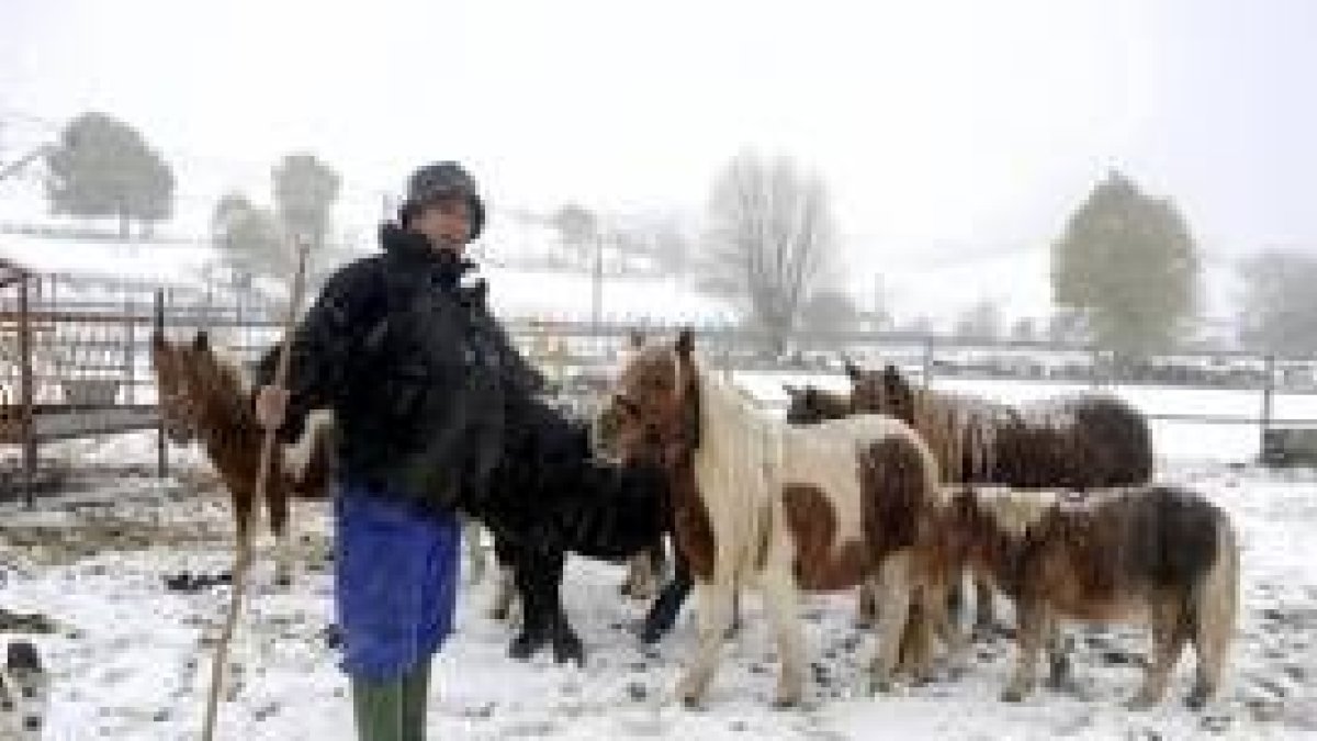 Estampa invernal en Busdongo