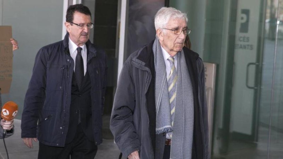 Daniel Osàcar, a la llegada al Palau de la Justicia.