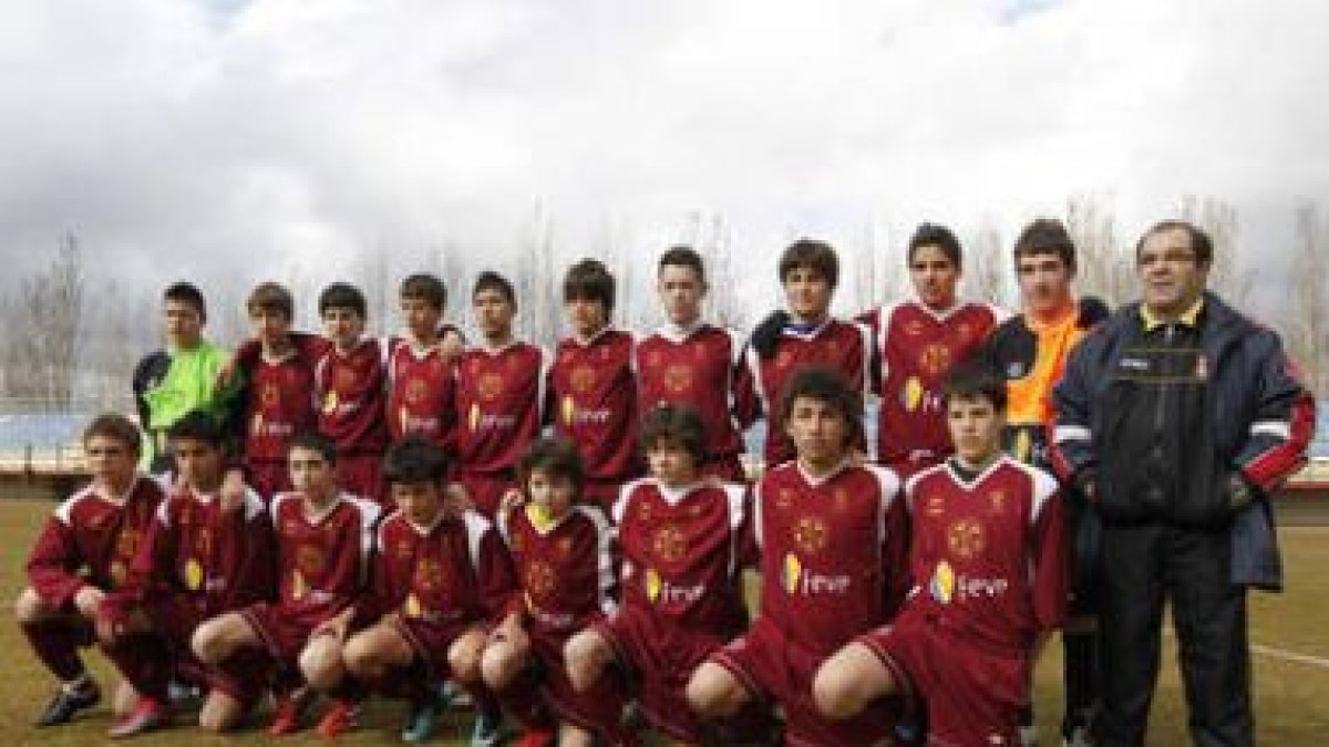 Formación del combinado de León sub 14.