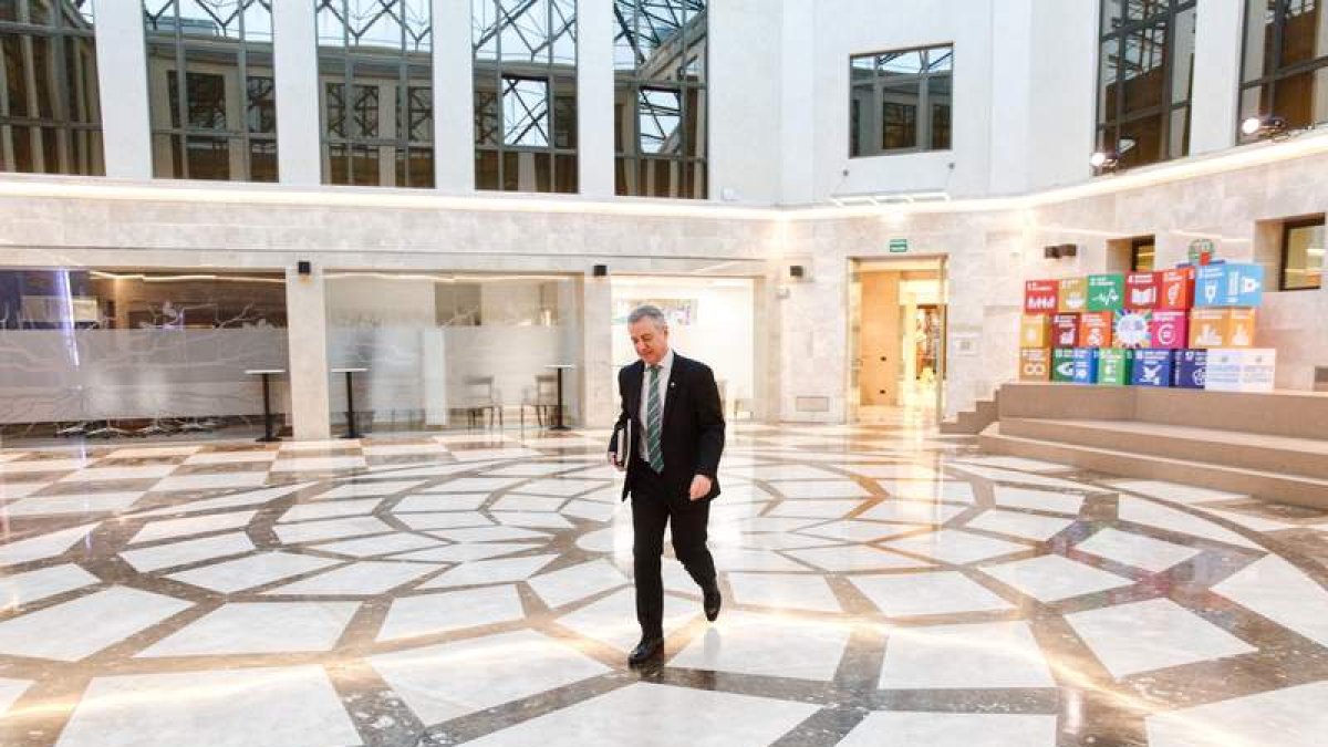 Íñigo Urkullu, en la sede del Gobierno vasco.