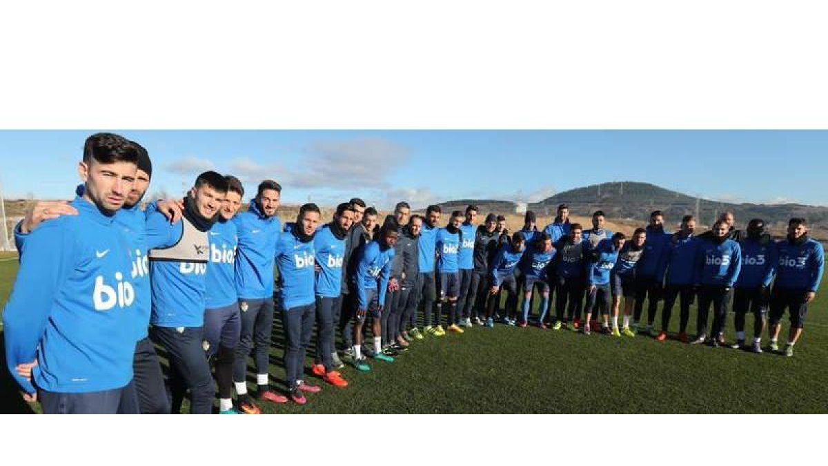 El equipo de la Ponferradina. ANA F. BARREDO