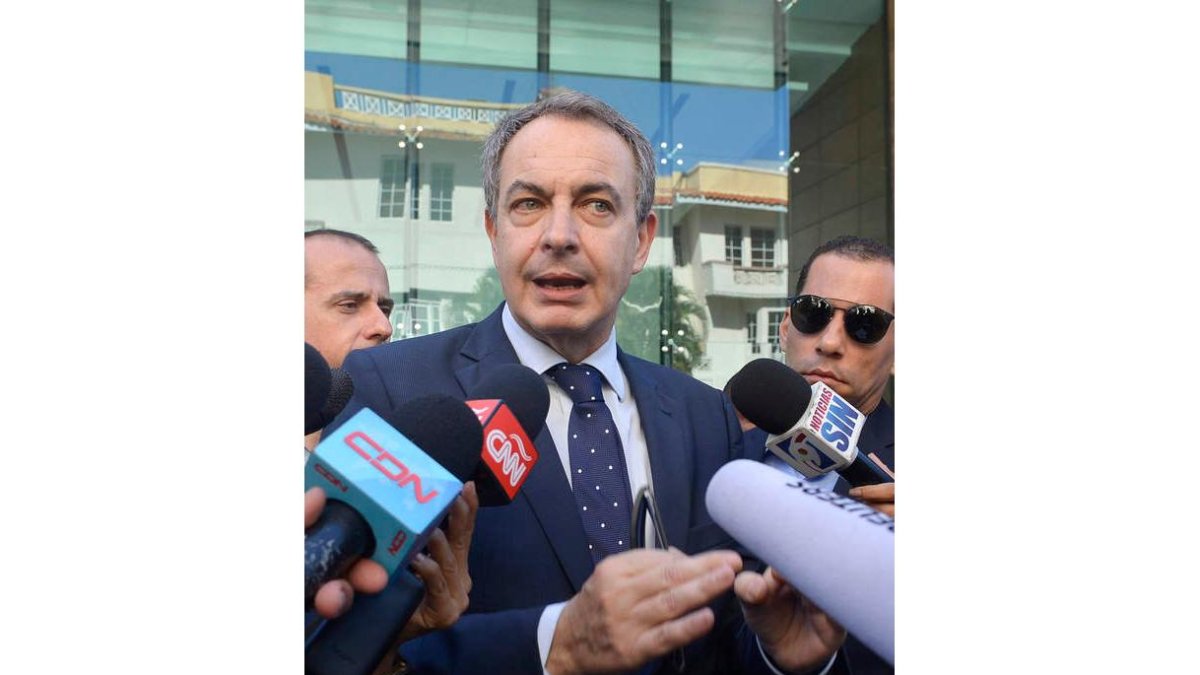 El expresidente del Gobierno, Rodríguez Zapatero. ORLANDO BARRÍA