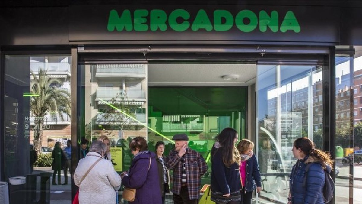 Un súper de Mercadona.