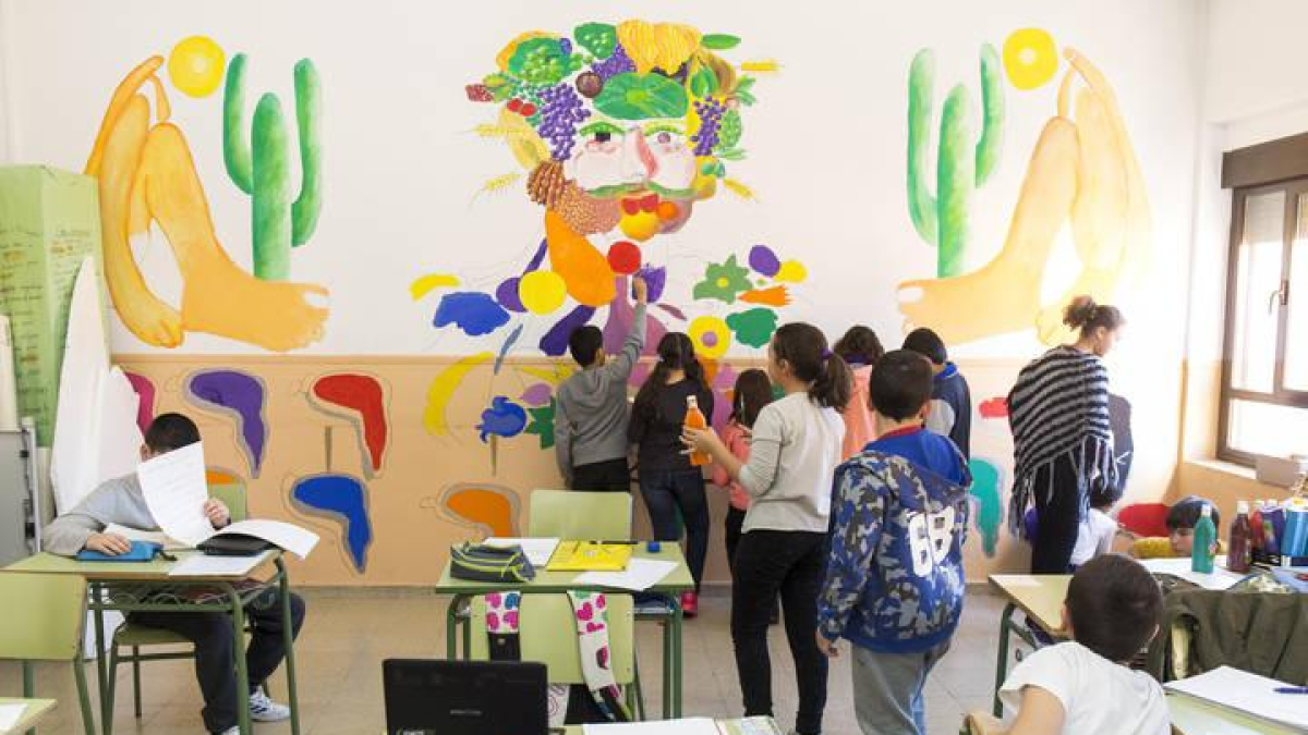 Imagen de algunos alumnos del colegio Ponce de León