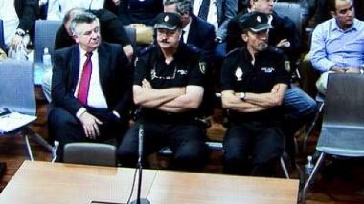 Imagen del ex asesor de urbanismo de Marbella, Juan Antonio Roca, captada de uno de los monitores de
