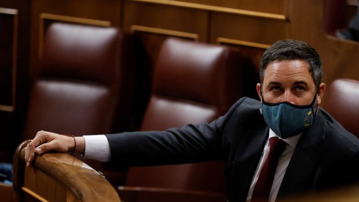 Santiago Abascal en el Congreso. JUAN CARLOS HIDALGO