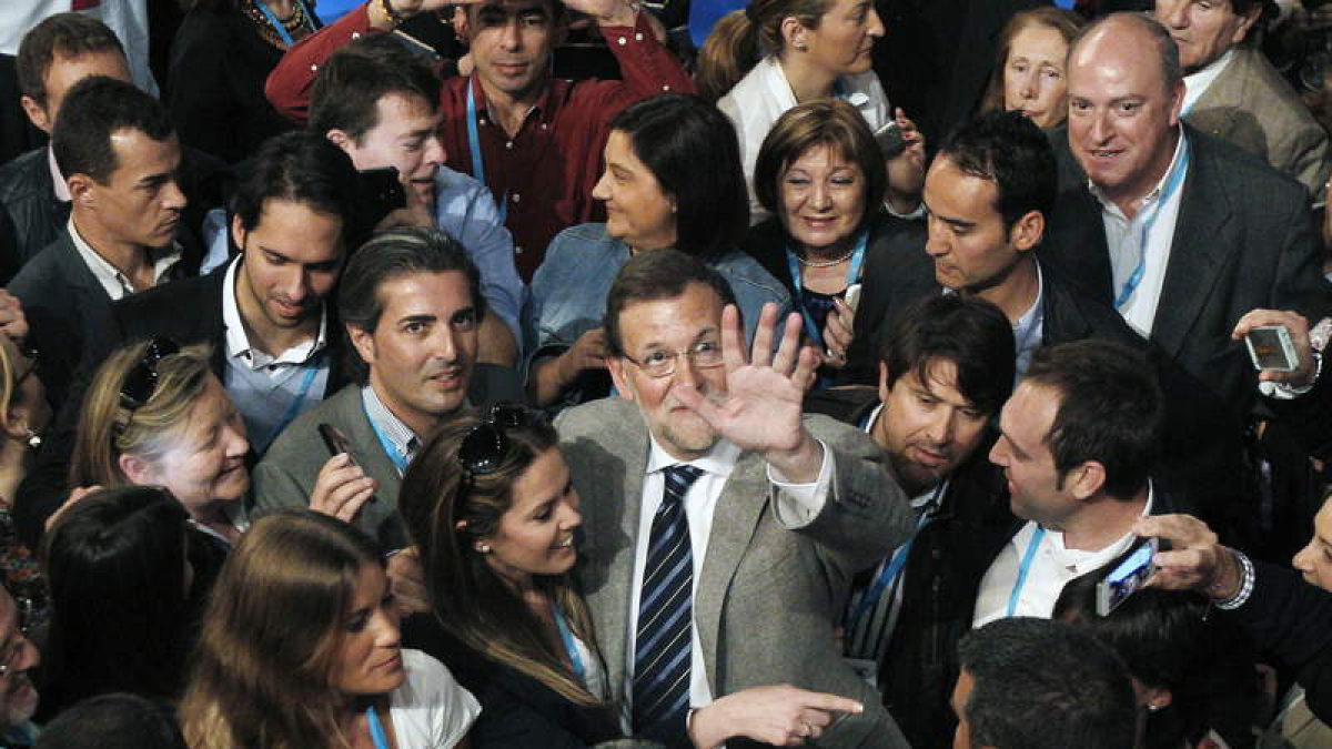 El presidente del Gobierno durante la clausura de la Unión Intermunicipal del PP.