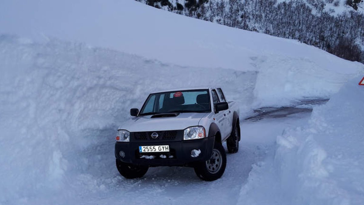Nieve en el vial a Balouta
