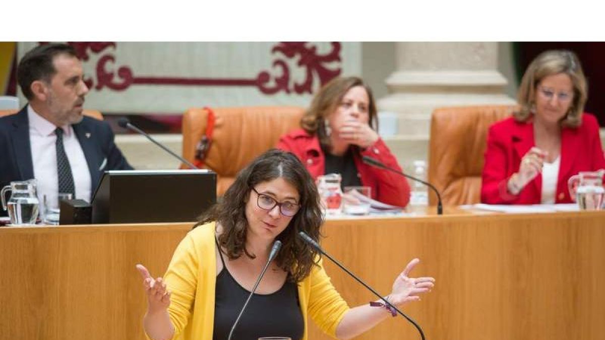 La diputada de Podemos Romero mantiene su bloqueo a la investidura de Andreu. RAQUEL MANZANARES