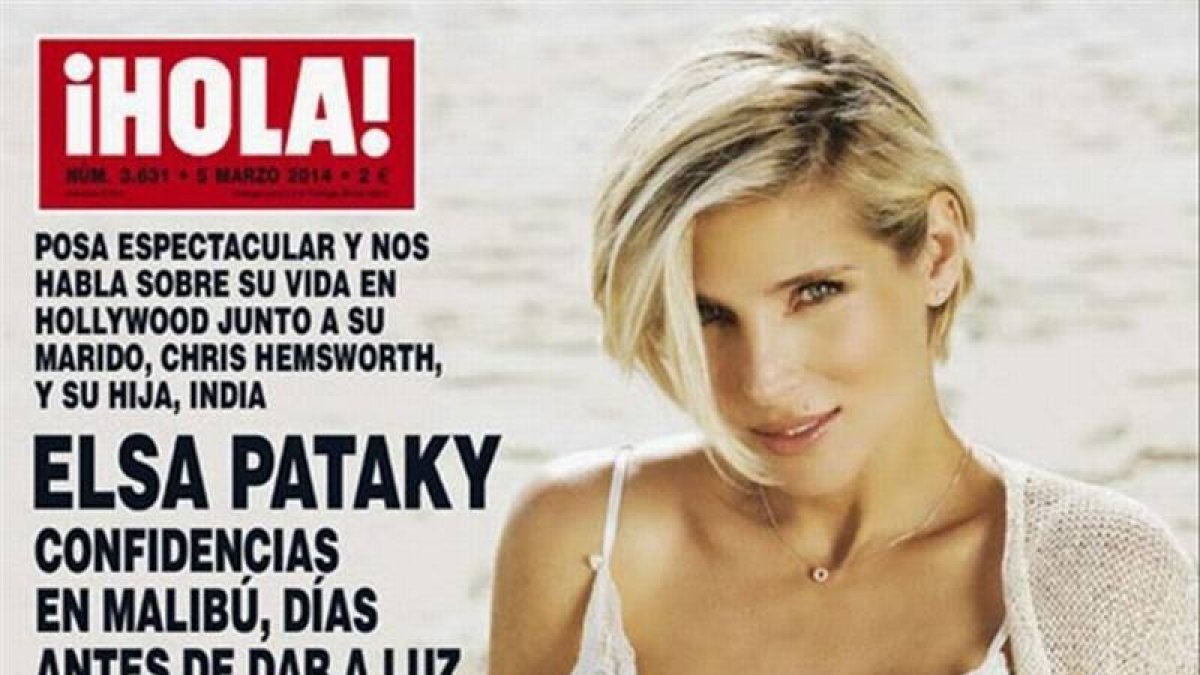Elsa Pataky, en la portada de ¡Hola!