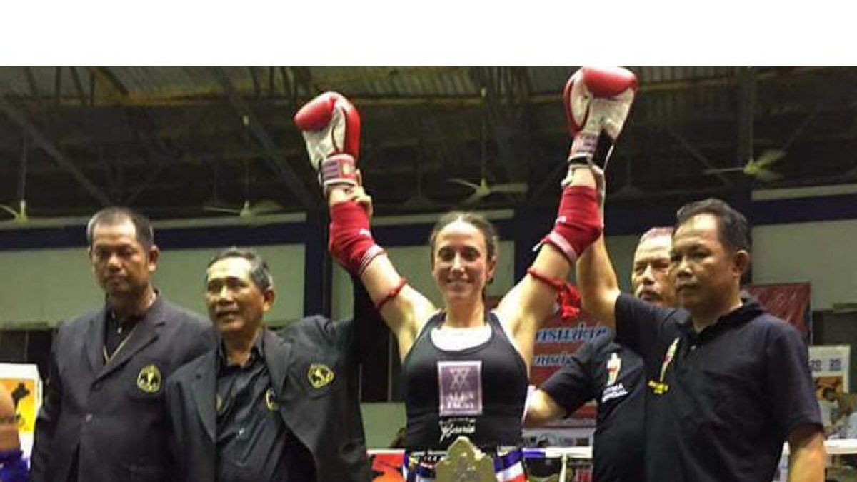 Yohanna Alonso conquista en Tailandia el título de campeona del mundo de Muay Thai. A. B.
