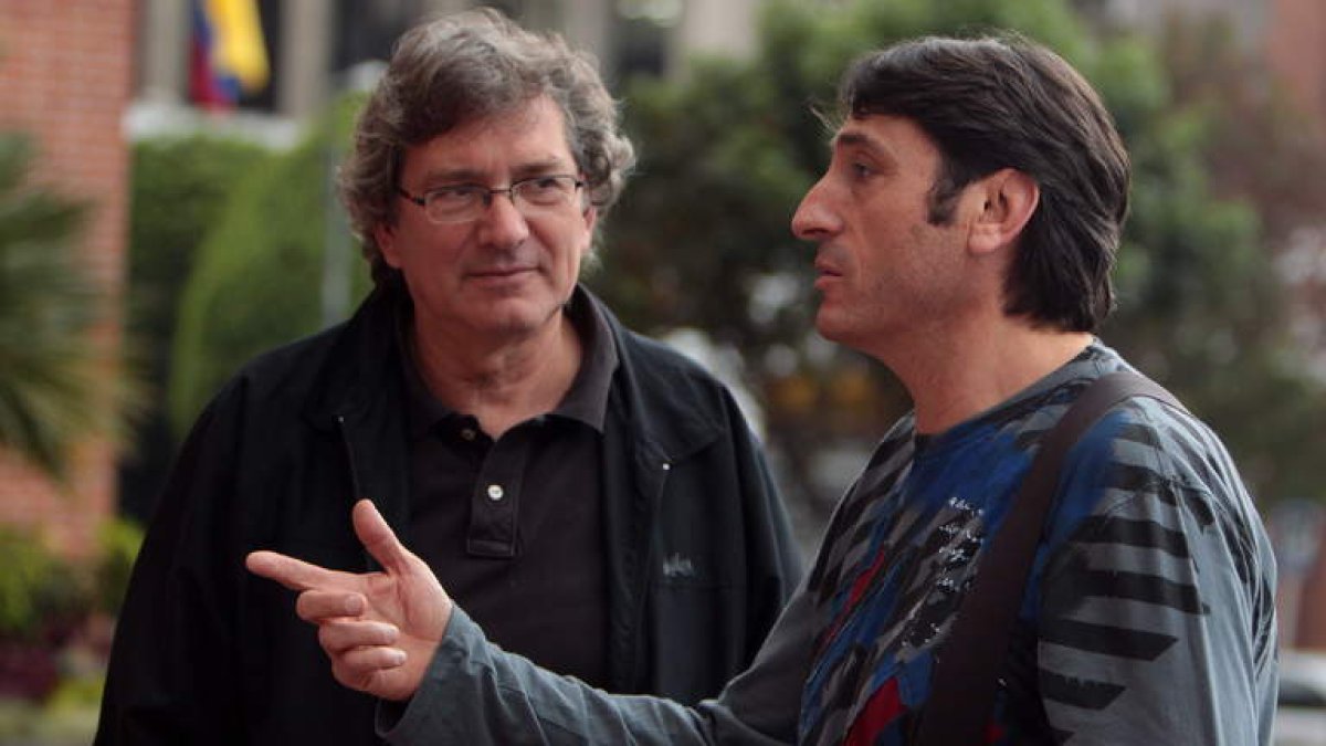 El director Gerardo Herrero y el actor leonés Carmelo Gómez, que protagonizará su nueva película.
