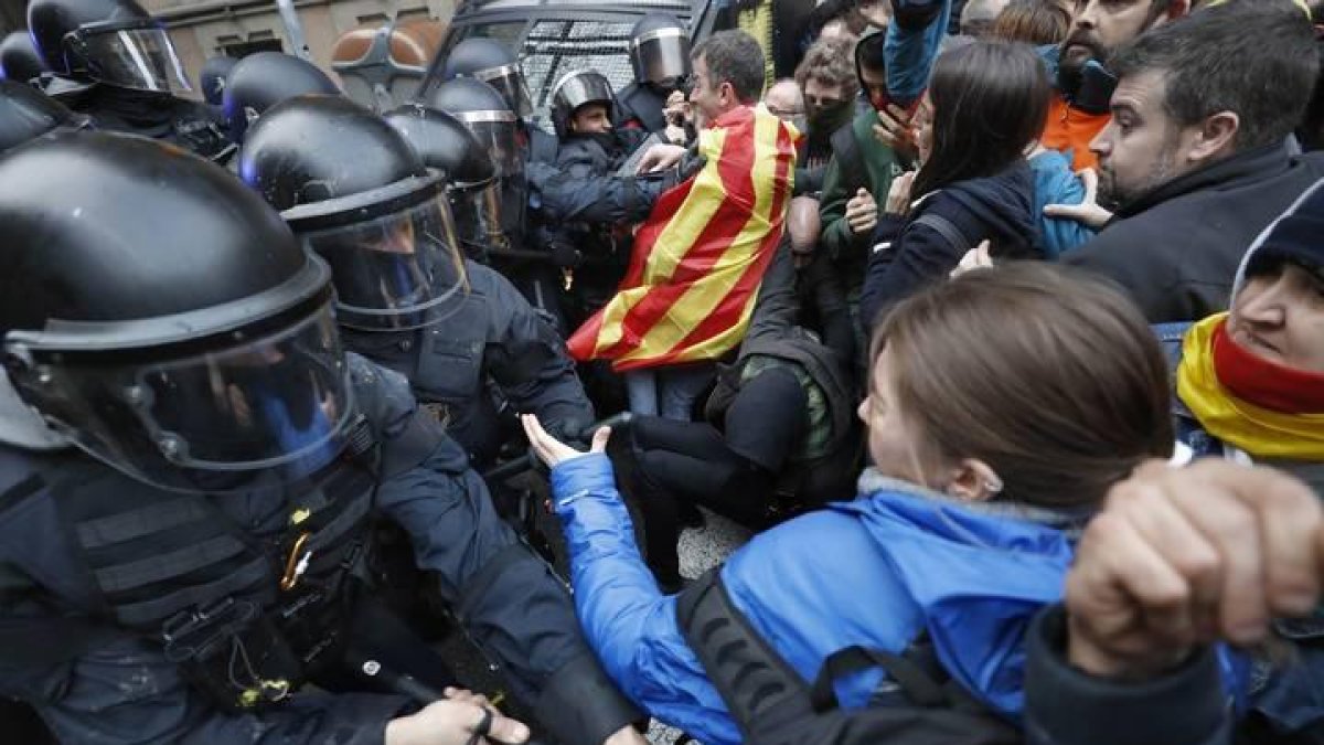 Los incidentes fueron numerosos durante toda la tarde