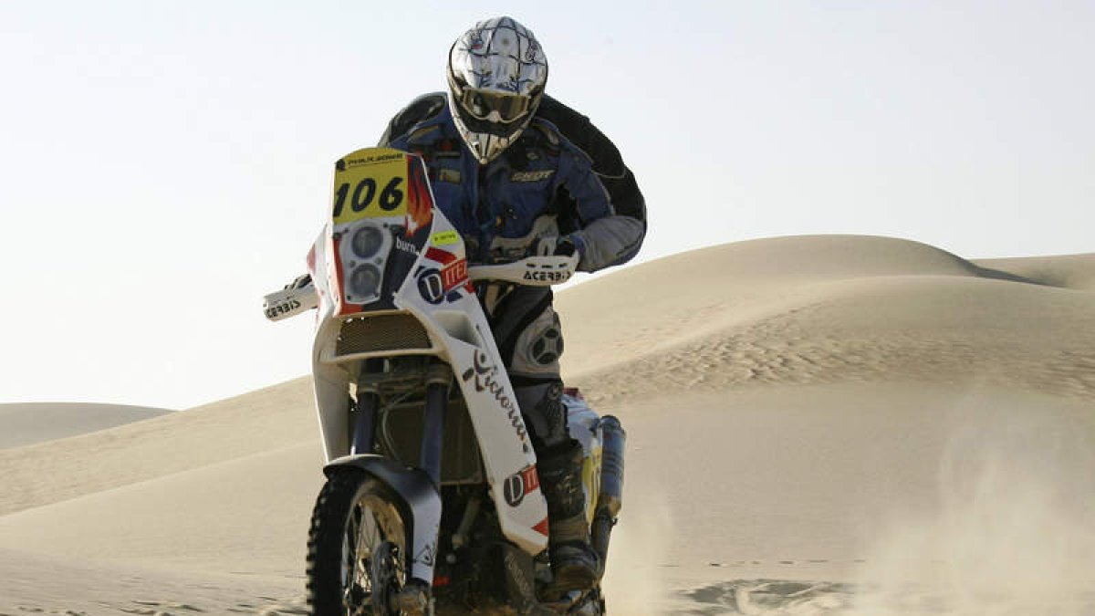 Ramón Gutiérrrez, durante la segunda etapa del Rally Faraones.