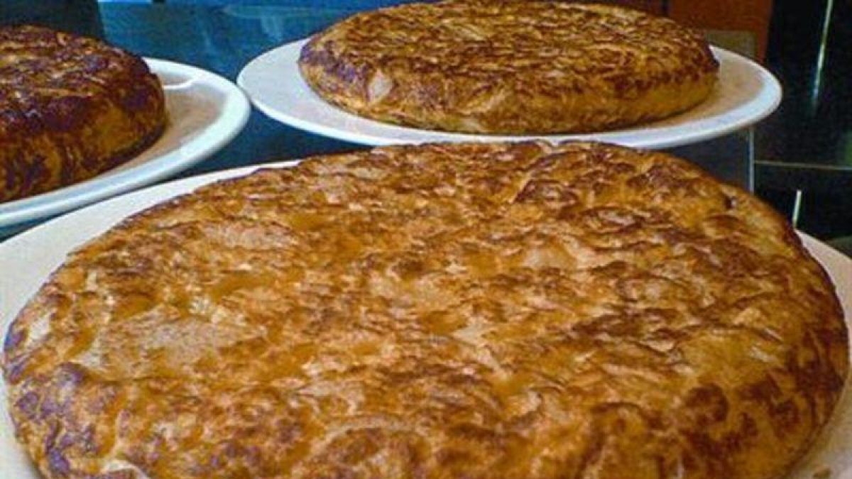Una tortilla de patatas.