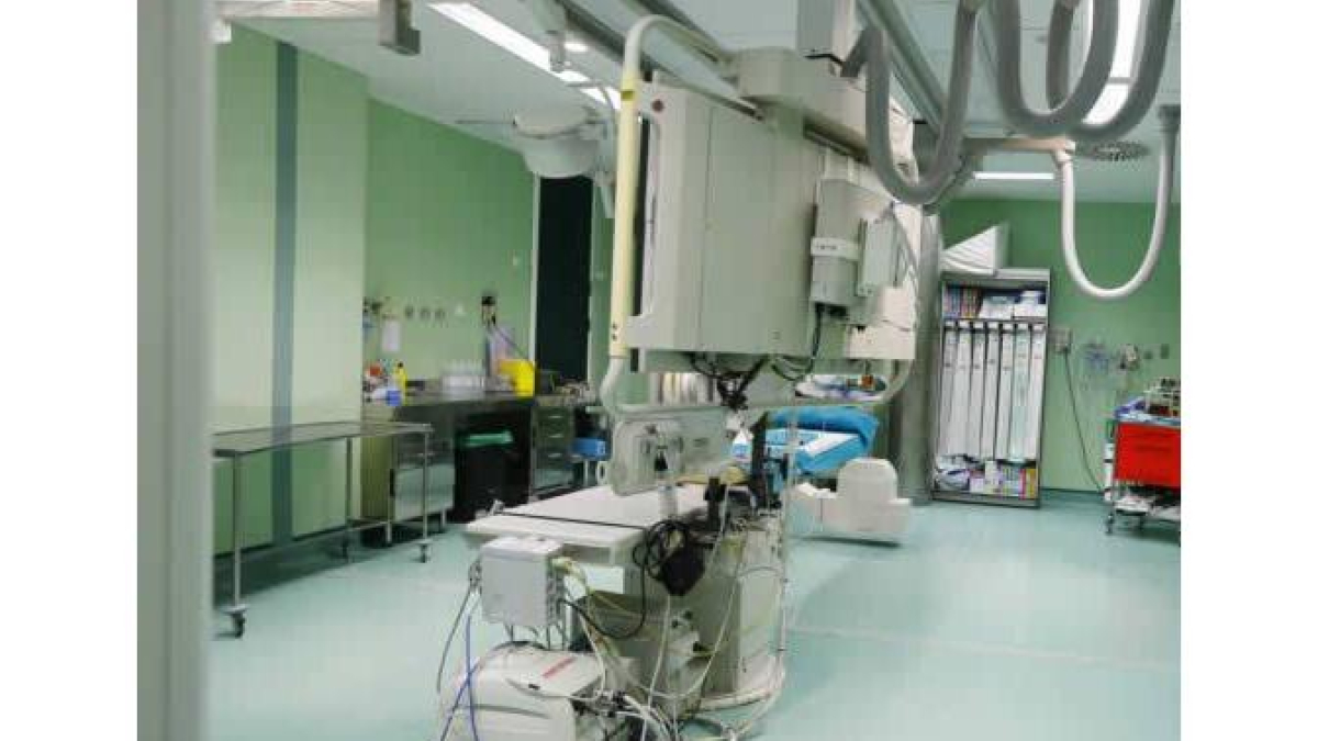 Sala de hemodinámica del Hospital de León.