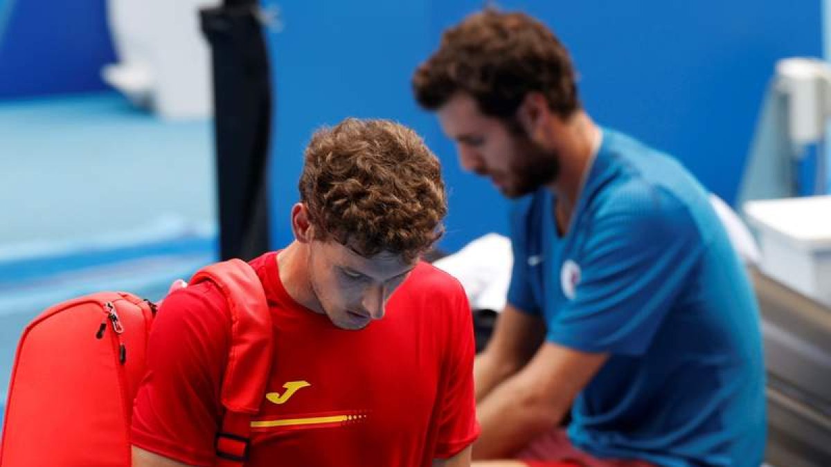 Carreño no tuvo opciones de meterse en la final tras un gran partido de Khachanov. RUNGROJ YONGRIT