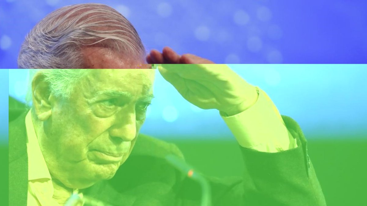 Mario Vargas Llosa, en la Casa de América de Madrid, durante la presentación de su nuevo libro, La llamada de la tribu