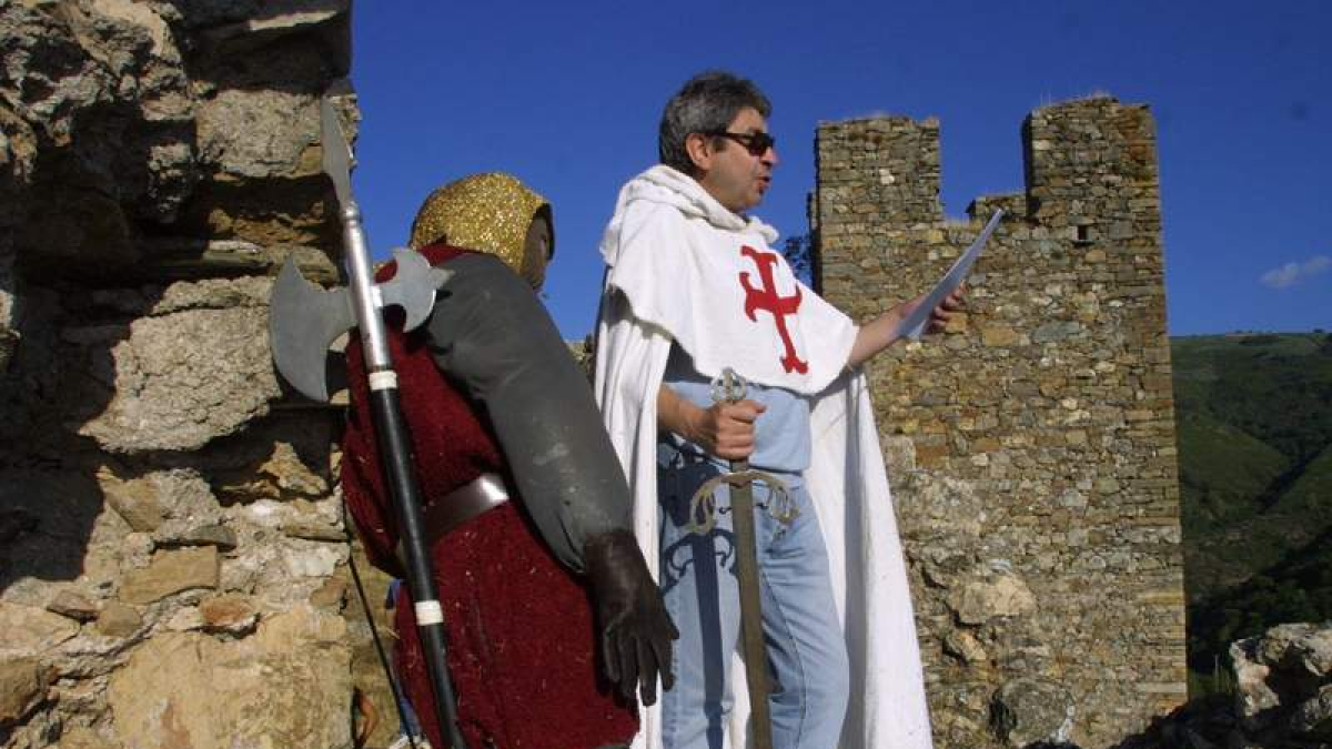 Ovidio Lucio Blanco, en 2001 en el Castillo de Cornatel.