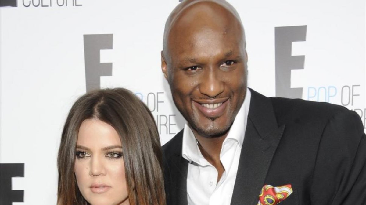 Lamar Odom (exjugador de Los Ángeles Lakers) junto a su exmujer Khloe Kardashian.