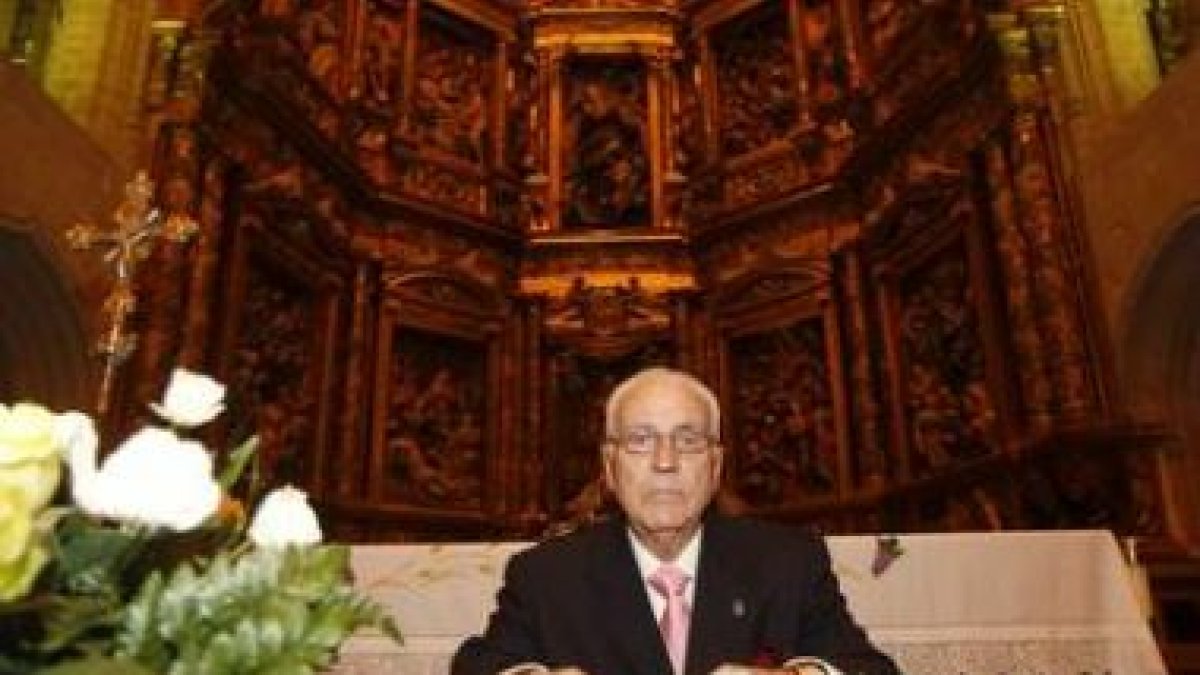 El pregonero, Alberto Delgado Cebrián, a punto de comenzar su intervención.