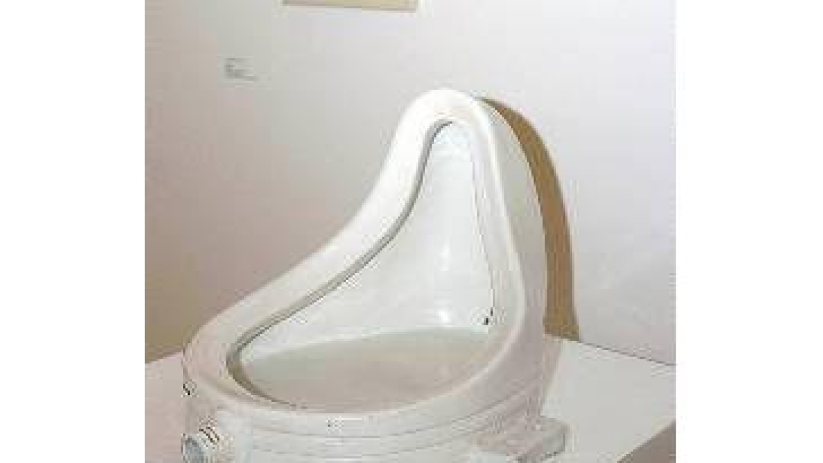 Imagen de la obra «La fuente», de Michel Duchamp, icono del arte contemporáneo