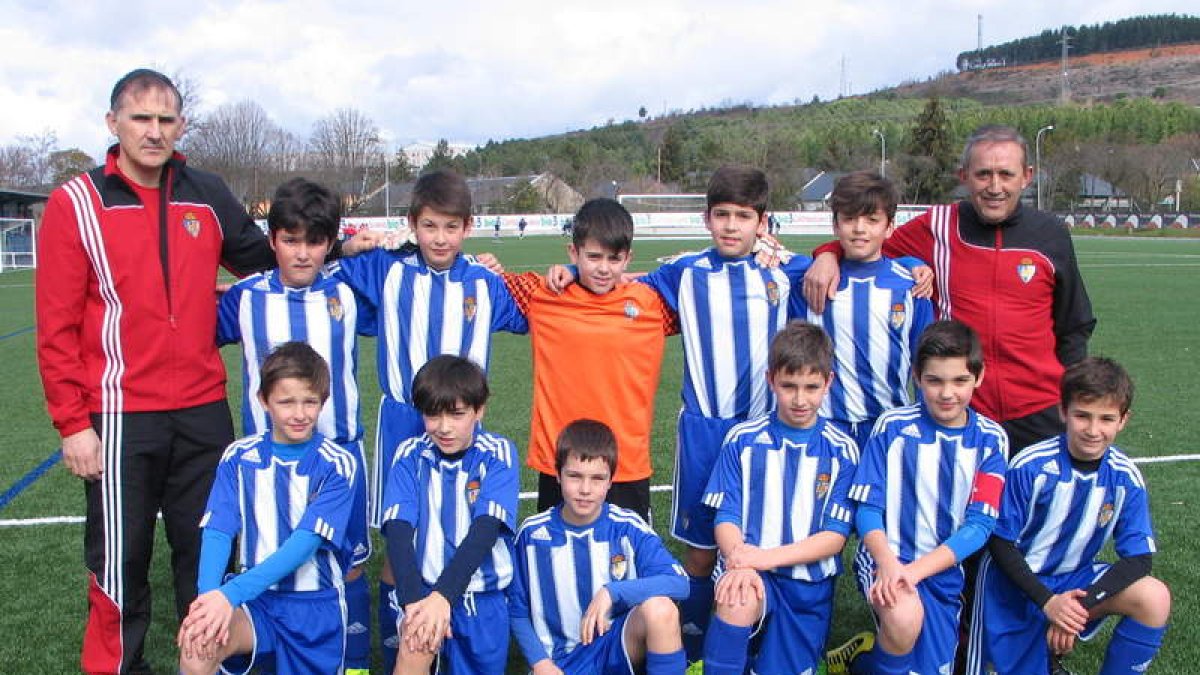 La Ponferradina C alevín cayó ante el Cuatrovientos.