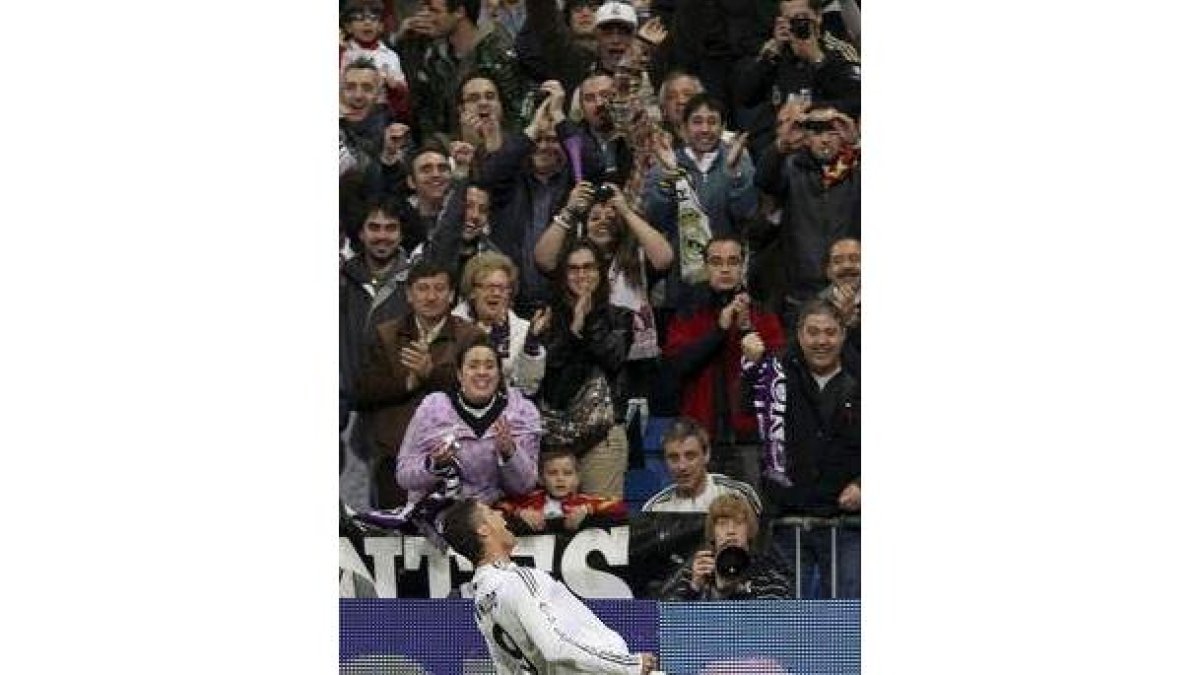 Cristiano Ronaldo celebra el gol que sentenció el partido.