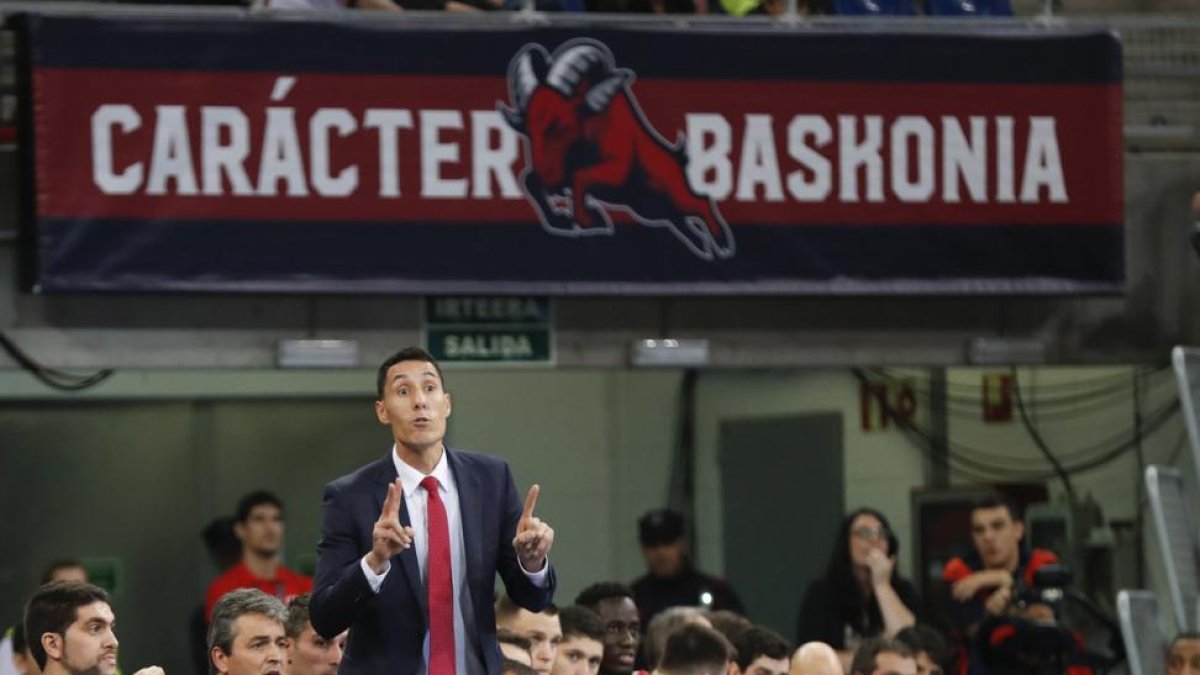 Pablo Prigioni, el miércoles en su último partido con el Baskonia.