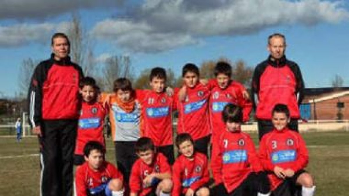 Formación de uno de los equipos del San Andrés.