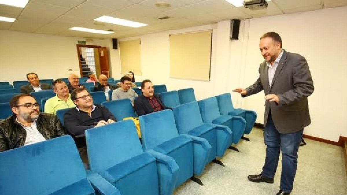 Álvarez Courel, durante la presentación de los presupuestos de la institución