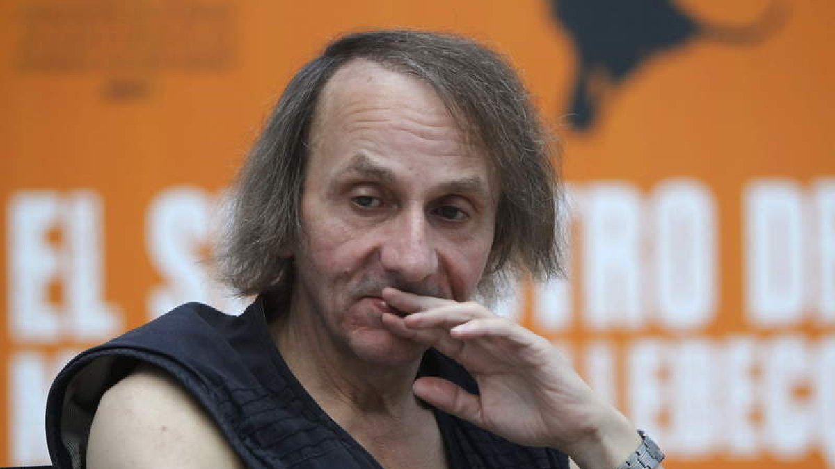 Michel Houellebecq en la presentación de la película en Madrid.