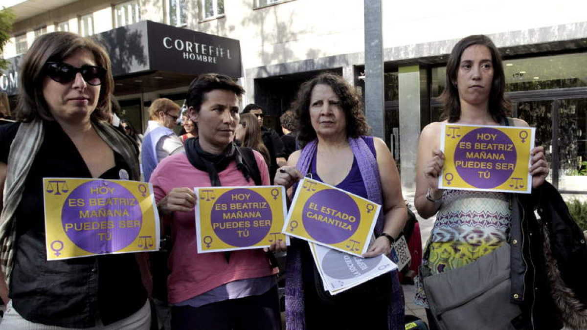 Una concentración en Madrid a favor de Beatriz.